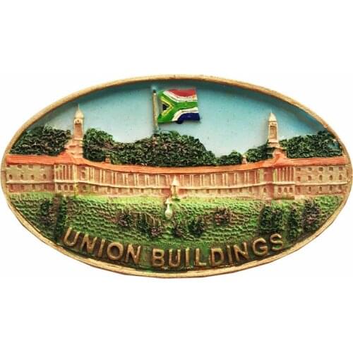 South Africa,Union Buildings)Fridge Magnet,Creative Travel Commemorate Ornaments Magnetism Resin Material Refrigerator Stickers