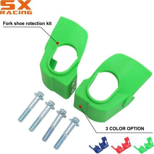 Fork Shoe Protection Kit For Honda KAWASAKI Yamaha YZ KX KXF YZ 250F 450F CRF 250R 250X CRF 450X 450R R Shoe Guard