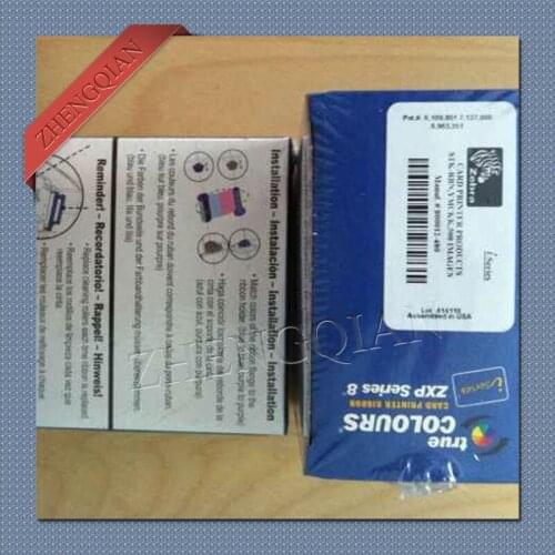 Zebra 800012-480 YMCKK Color Ribbon 500 prints for use zebra zxp8 id card printer