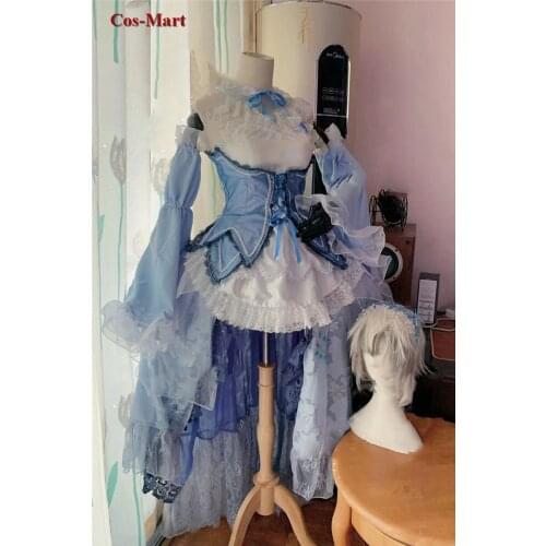 Anime Re:Life In A Different World From Zero Rem Cosplay Costume Gorgeous Crystal Dress Female Activity Party Role Play Clothing