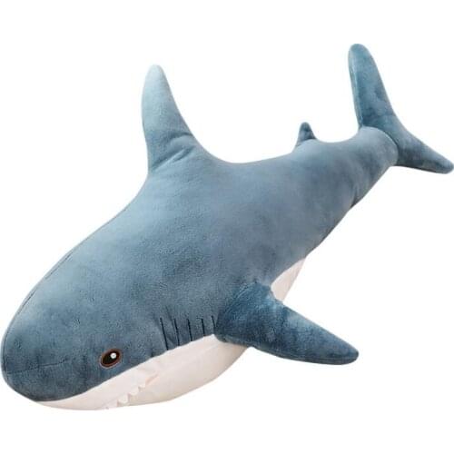2020 Shark Plush Toys Popular Sleeping Pillow Travel Companion Toy Gift Shark Cute Stuffed Animal Fish Pillow Toys for Children