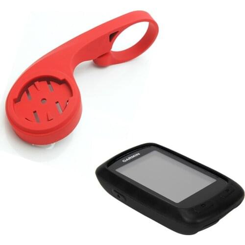 31.8mm Outdoor Mountain/Road Bicycle Bike Red Mount Holder + Rubber Case for Garmin Edge 800/810 Computer GPS