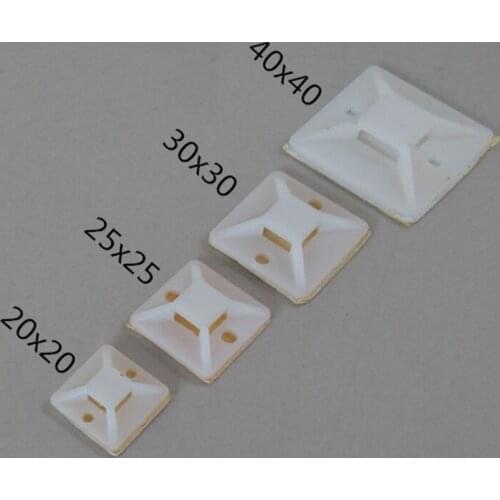 50pcs With a rubber sucker positioning piece tie line stick plate fixed seat wiring line from the fixed line with square block