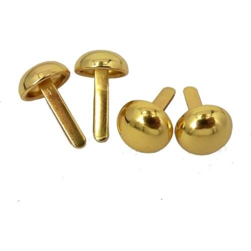 500Pcs/lot Metal Spike Handbag Bottom Screw Protecting Purse Feet Stud DIY Decor Leather Craft Mushroom Shape Bag Accessories