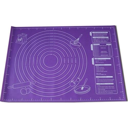 60x45cm Large Silicone Mat Non-stick Kneading Dough Pastry Rolling Mat Baking Pads Kitchen Tools Pizza Cake Sheet Accessories