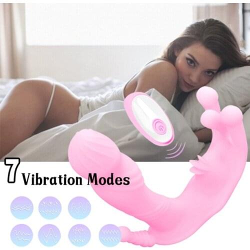 7 Modes Of Invisible Wireless Remote Butterfly Female Masturbation Device Erotica Dildo Sexual Toys for Women Sex Adult Supplies