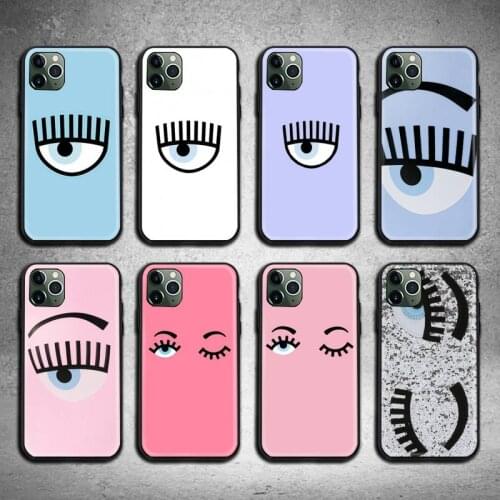 Hot Ferragnies Eyes Chiara Phone Cases For iphone 12 11 Pro Max Mini XS Max 8 7 6 6S Plus X 5S SE 2020 XR cover