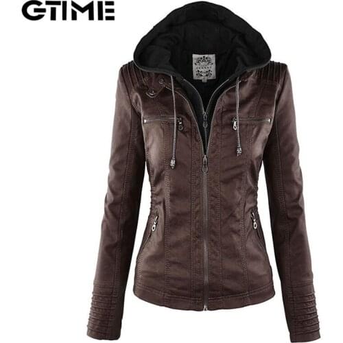 GTIME Women's Leather Jackets
