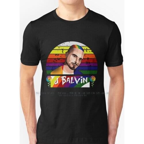 J Balvin , Latino Colors , Bad Bunny , Colombian Singer. T Shirt 100% Pure Cotton J Balvin Bad Bunny Colors Rainbow Colombia