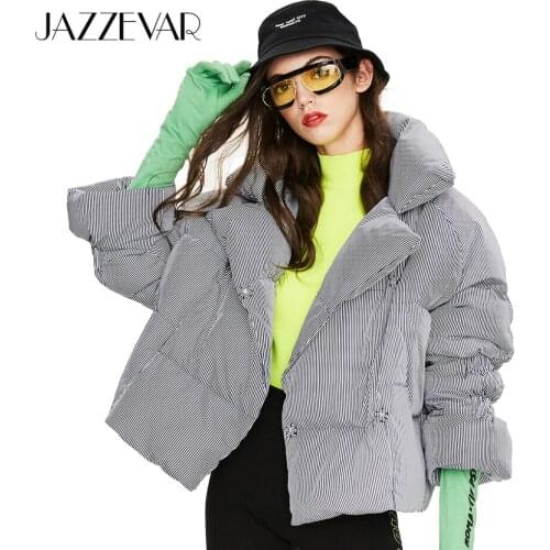 JAZZEVAR 2020 Winter New arrival women down jacket loose clothing outerwear high quality short style winter coat for women Y9031