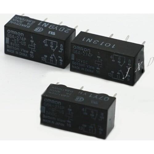 HOT NEW 12V relay G6A-274P G6A 274P G6A274P general 274P-ST-US 274P ST US 274PSTUS 12V DC12V 12VDC 2A 8PIN