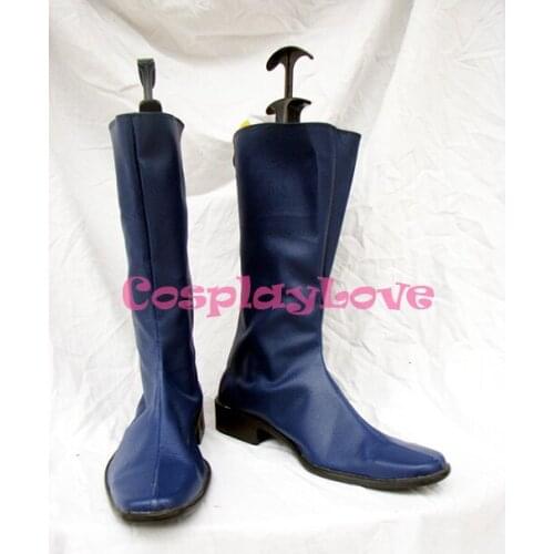 Mobile Suit Gundam Cosplay Gundam Blue Cosplay Shoes Boots Hand Made Custom-made For Halloween Christmas CosplayLove