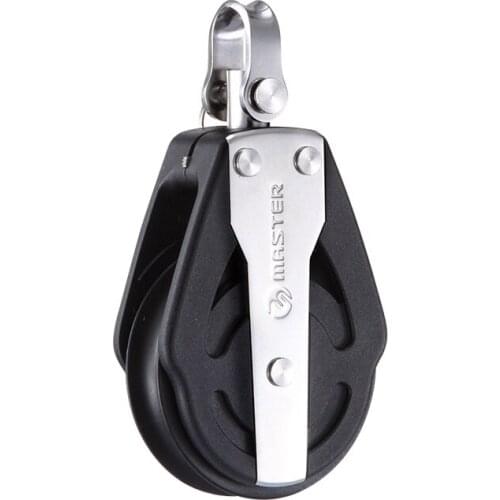 Marine Boat Yacht Sailboat Dinghy 57mm 2 1/4 Inch Deluxe Single Swivel Shackle Block Small Boat Block Master SPB-5701F