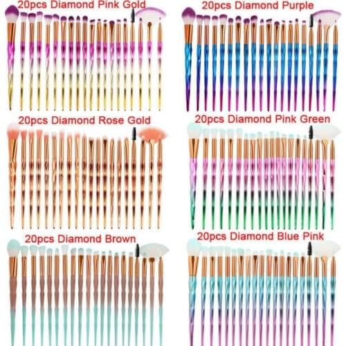 20PCS Unicorn Beauty Makeup Brushes Tool Set Blending Cosmetic Powder Eye Shadow Brush