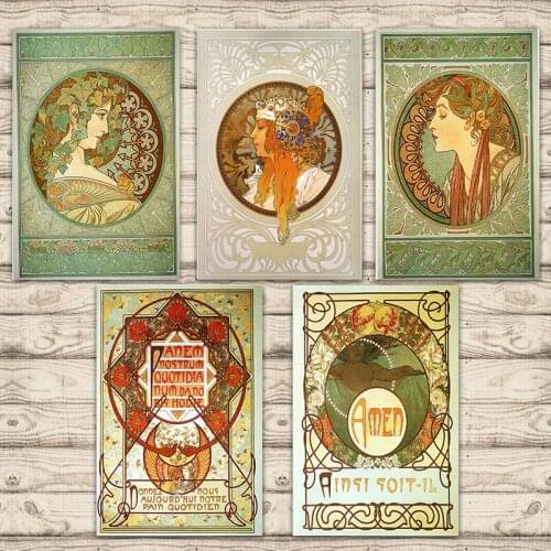 Our daily bread promotion Alphonse Maria Mucha forget it AmenCanvas PaintingBar home decor gifts