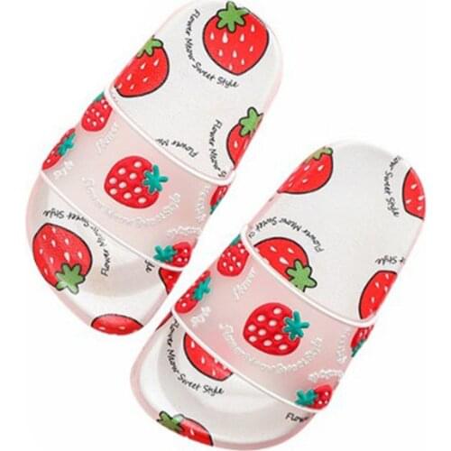 New 2021 Childrens Slipper Baby Girls Slipper Infant Girl Troddler Shoe For Summer Fruit Jelly Parent-child Woman Slipper Shoe