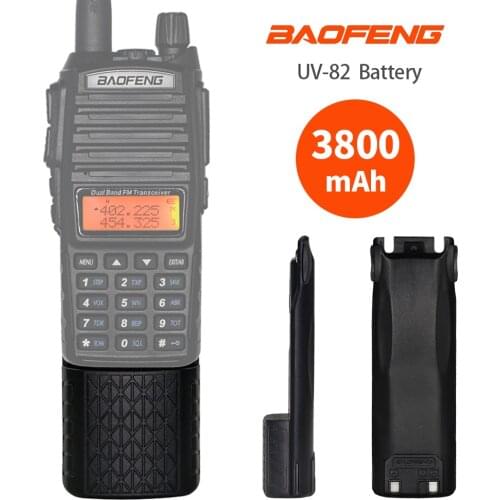 100% OriginBAOFENG UV-82 7.4V 3800mah Li-ion Battery BL-8L For Baofeng Walkie Talkie UV82 Series Two Way Radio UV 82 Radio