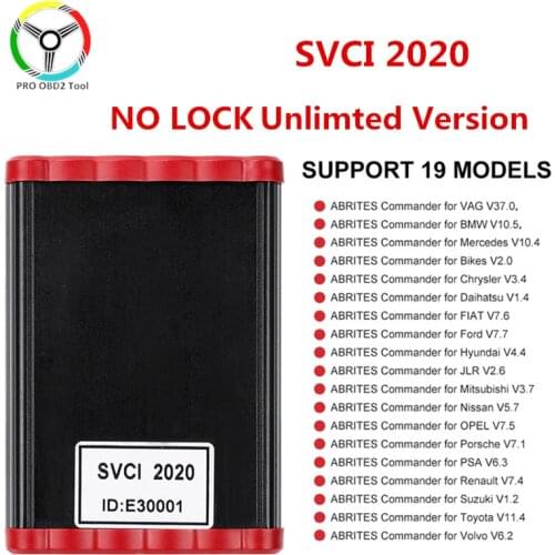 SVCI2020 SVCI 2019 2018 2015 OBD2 Key programmer FVDI J2534 No Limited Fvdi abrites commander Cars Diagnostic Tool Until 2020