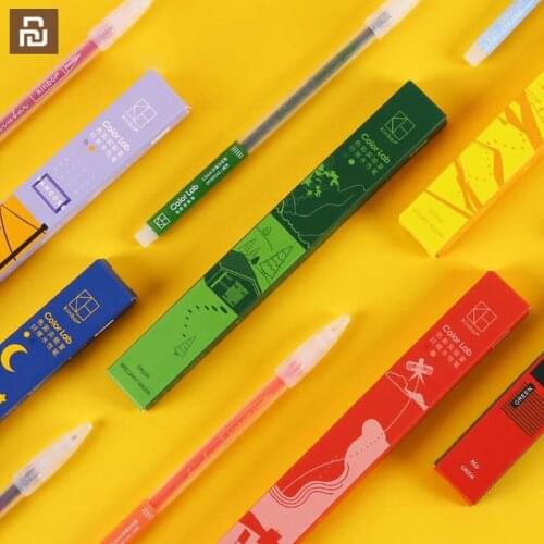 2pcs xiaomi youpin color fiber water-based pen writing 0.3~0.5mm multiple colors optional exquisite gift packaging
