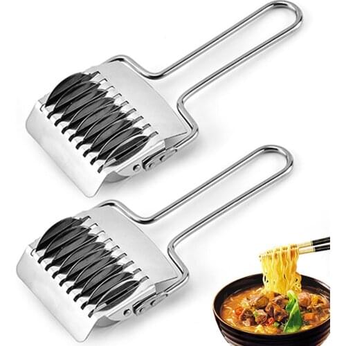 Manual Noodle Makers Noodle Lattice Roller Dough Noodle Cutter Pasta Maker Kitchen Gadgets Pressing Machine Kitchen Stainless S