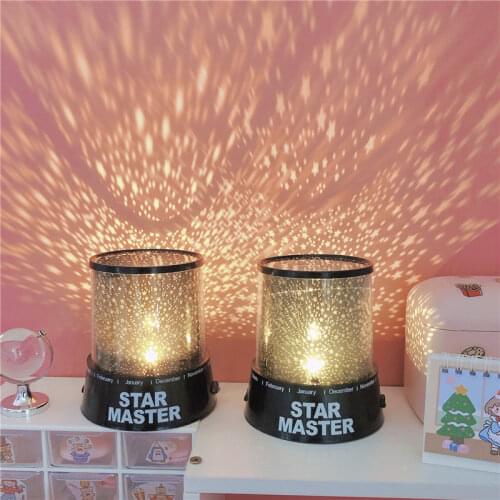 LED Star Night Light for Home Room Lighting Romantic Sky Starry Moon Lamp Star Projector Light Xmas New Year Holiday Decoration