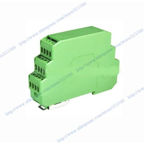 Three level green plastic electronics enclosure Component housing plc din rail project box 102*22.5*72mm lower part