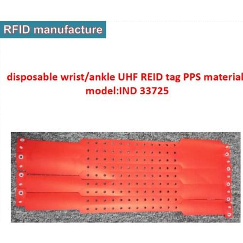 1-6m long range UHF RFID Bracelet pps Waterproof wristband ankle/wistband tag for Marathon race hospital personnel management