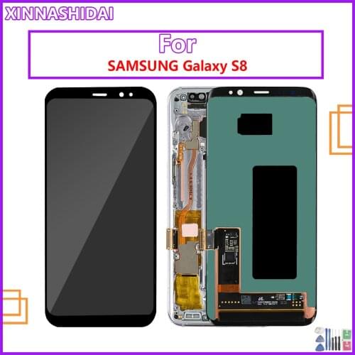 S8 LCD for SAMSUNG Galaxy S8 G950 G950F Display S8 Plus LCD G955 G955F Touch Screen Digitizer