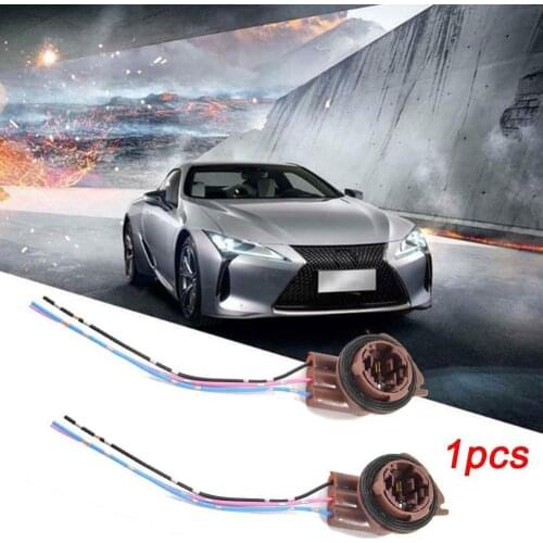 1pcs 3157 4157 Lamp Socket Adapter Cable Plug Bulb Turn Signal Wire Connector Socket Plug Light Brake Harness G5U9