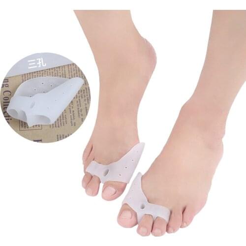 2pieces=1pair Foot Care Bunion Corrector Pain Relief Hammer Bone Big Toe Protector Hallux Valgus Straightener Spreader Pedicure