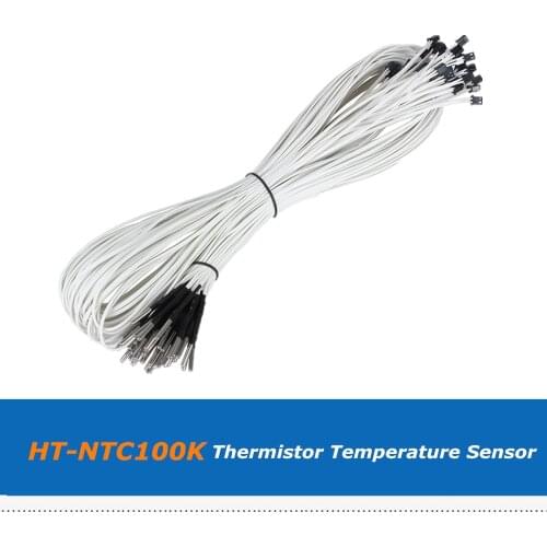 5pcs 3D Printer Parts 1M 2M B3950 HT-NTC100K Thermistor Temperature Sensor with Max 350 Degrees