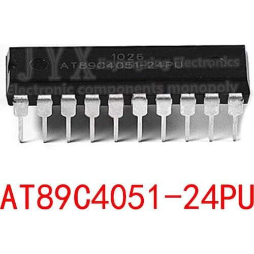 5pcs/lot AT89C4051-24PI AT89C4051-24PU AT89C4051 DIP IC MCU 8BIT 4KB FLASH 20DIP 89C4051 AT89C4051-24PC DIP-20