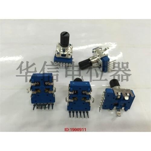 5pcs/lot R231T Edifier E3100 A103 142 Vertical double potentiometer A10K handle 13MM flower 6 feet