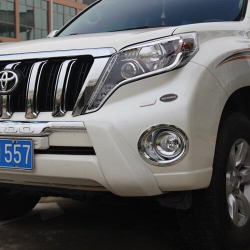 Accessories For Toyota Land Cruiser 150 Prado LC150 FJ150 2010-2016 Front fog lamp decorative cover Car Styling