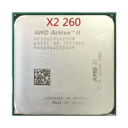 AMD Athlon II X2 260 X260 Dual-Core Desktop CPU AM3 938 CPU 100% working properly Desktop Processor