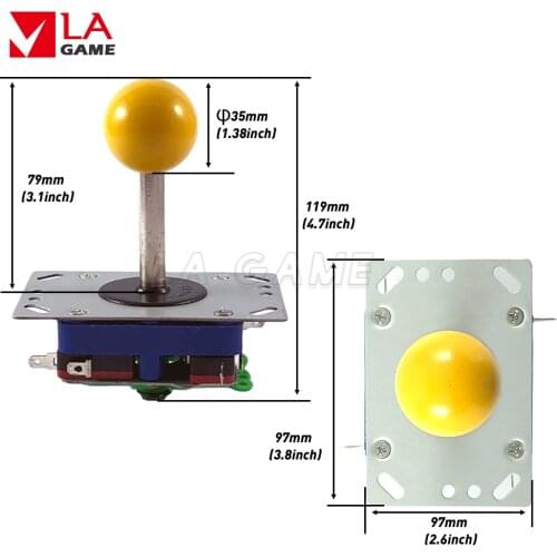 1 pcs arcade joystick zippy style 2/4/8 way multicolor jamma kit seimitsu joystick jamma arcade game kit pandora joystick