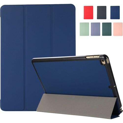 Skin texture Case For iPad 9.7 2017 2018 9.7" inch Folding Stand Cover
