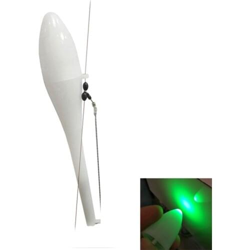 Electric Automatic Light Alarm Fishing Hook Children Catch Night Fishing Luminous Float Set for Fish Floats Gear Accessory T45
