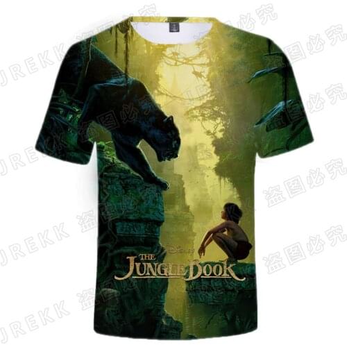 2021 The Jungle Book 3D T Shirt Men Women Children Summer Casual tshirt Boy Girl Kids Fashion Streetwear Print T-shirt Tops Tee