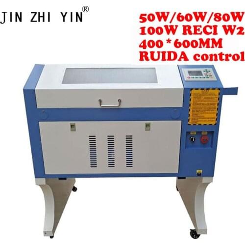 JINZHIYIN 4060 CO2 Laser Engraving cut Machine 60w/80w/100w reci power Ruida control Laser Cutting Machine honeycomb 110V/220V