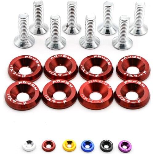 Aluminum Fender Washers kit 1set=8pcs washers and bolt FS-JDM 03