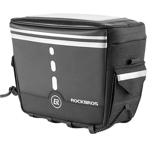 Hot AD-ROCKBROS Bike Handlebar Bag Front Frame Bag Bike Storage Bag Lightweight With Shoulder Straps For Road Mountain Bike