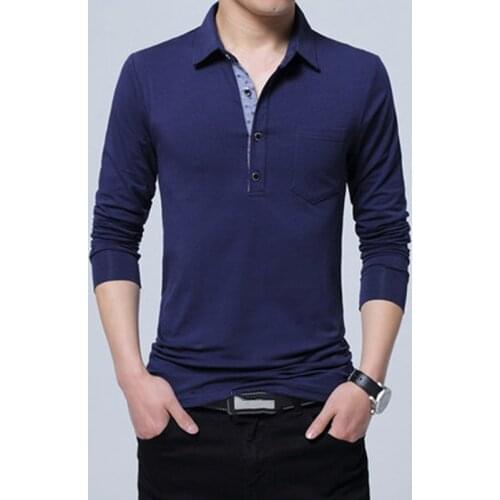 Design New 2020 Men s Brand Polo Shirt Long Sleeves Casual Spring Autumn Clothes Plus Asian Size M-3XL 4XL 5XL