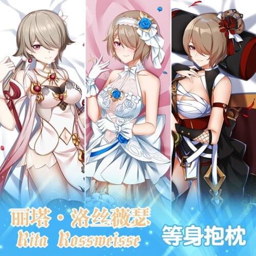 Anime Game Honkai Impact 3 Rita Rossweisse Sexy Dakimakura Hugging Body Pillow Case Otaku Throw Pillow Cushion Pillow Cover