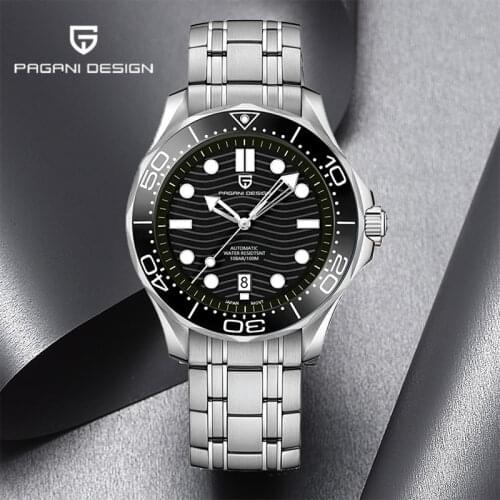 2021 New PAGANI DESIGN 007 Diving Mens Watch Mechanical Automatic Watch Sapphire NH35A Swimming Stainless Steel 100 Waterproof