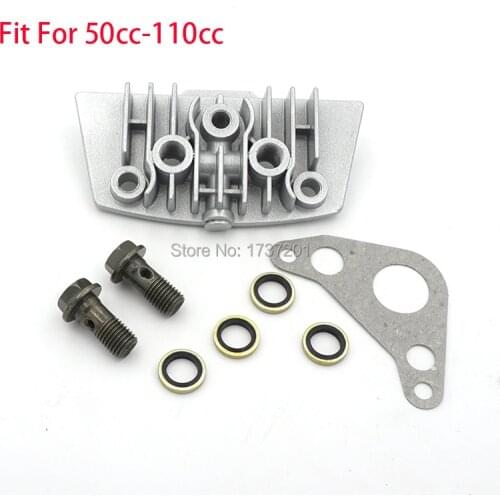 New Oil Cooler Adapter Engine Cylinder Cover For Motorcycle Dirt Pit Bike Monkey Bike 50cc 70cc 90cc 110cc 125cc 140cc