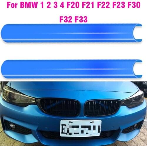 Front Grille Trim Strips Car Styling Decoration for BMW 1 2 3 4 Series F20 F21 F22 F23 F30 F31 F34 F32 F33 Accessories