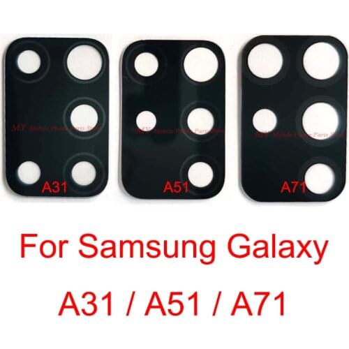 Rear Back Camera Glass Lens For Samsung Galaxy A31 A51 A71 Back Big Camera Lens Glass Cover With Adhesive Sticker Repair Parts