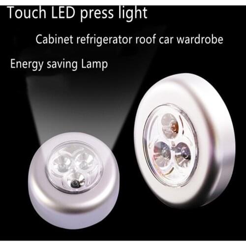 Stick Pat Lamp LED Touch Lamp Kitchen Cabinet Light LED Night Light Sensor Battery-powered Bedside Emergency Lamps Home Decor