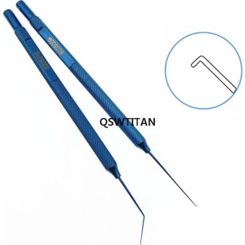 Titanium Sinskey Lens Manipulating Hook 0.15mm dia blunt tip ophthalmic instrument 1pcs high-qualified eye tools